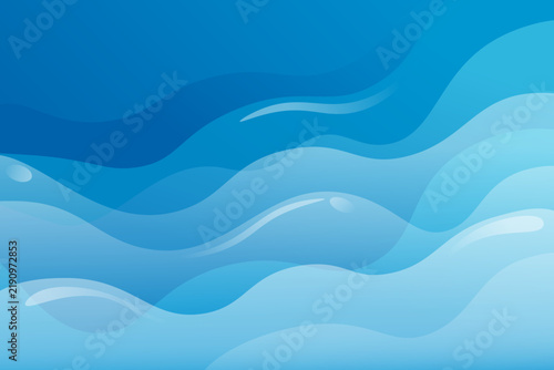 modern abstract background with gradient  blue color wavy shapes , for poster. banner, web design, header, cover, billboard, brochure, social media, landing page