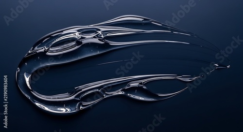 Elegant pair of clear glass scissors with smooth curved blades isolated against transparent background
