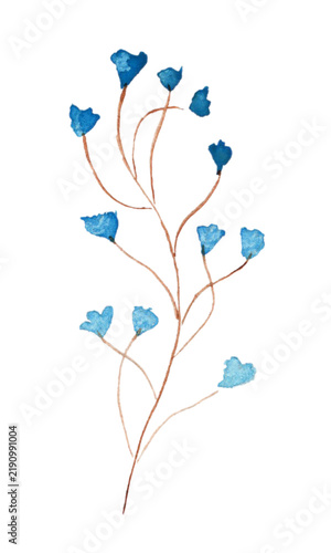 stunning blue blossom on a soft natural background