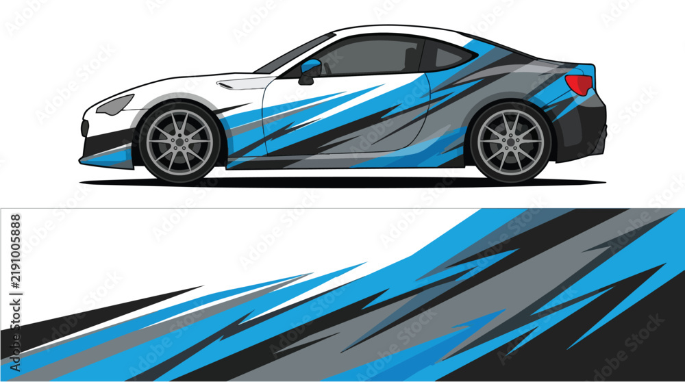 Fototapeta premium Car wrap livery vector design 20260913012431