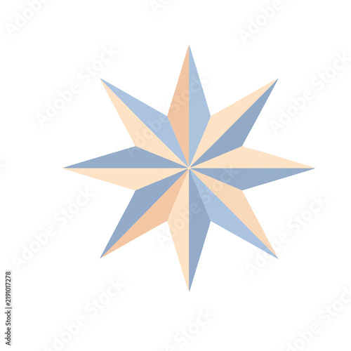 Geometric starburst with alternating colors