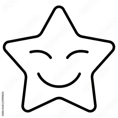 Smiling Star Icon