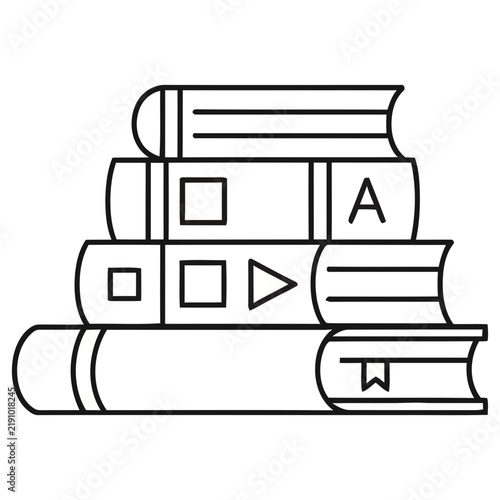 Stack of books icon