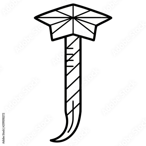 Stylized Graduation Cap and Scroll Icon