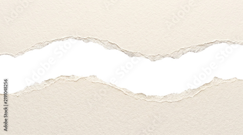 Torn Paper Texture with White Space in Middle 1.