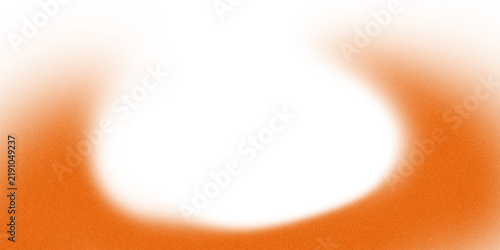 Orange textured spray paint brush stroke isolated on a transparent background