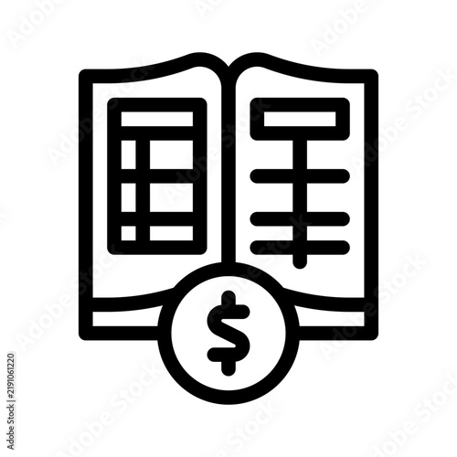Bild auf Leinwand ledger line icon