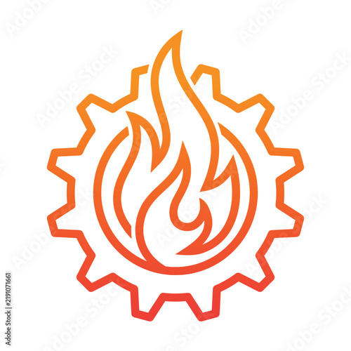 Industrial logo design vector