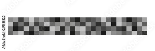 Grayscale Pixel Mosaic Censor Bar