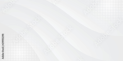 Dynamic Waves Technology Network Vector Illustration Grey Background