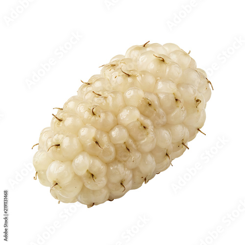Fresh Mulberry Berry Isolated On Transparent Background