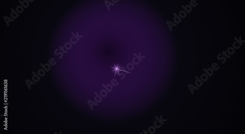 Starburst Illustration, Cosmic Explosion Design, Abstract Purple Nebula Featuring Galaxy, Space