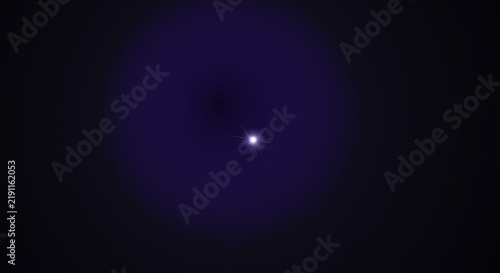 Nebula, Vibrant Purple Cosmic Cloud with a Bright Central Star. Abstract Space Background, Galactic Swirl Design