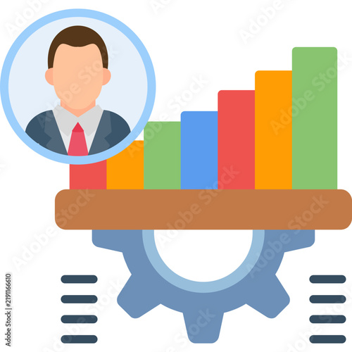 KPI Metrics Icon Vector Element