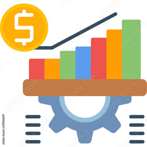 Marketing Analytics Icon Vector Element