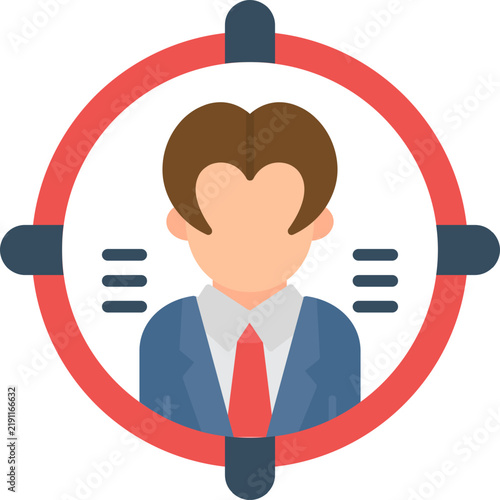 Audience Targeting Icon Vector Element