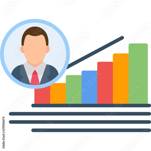 Digital Growth Icon Vector Element