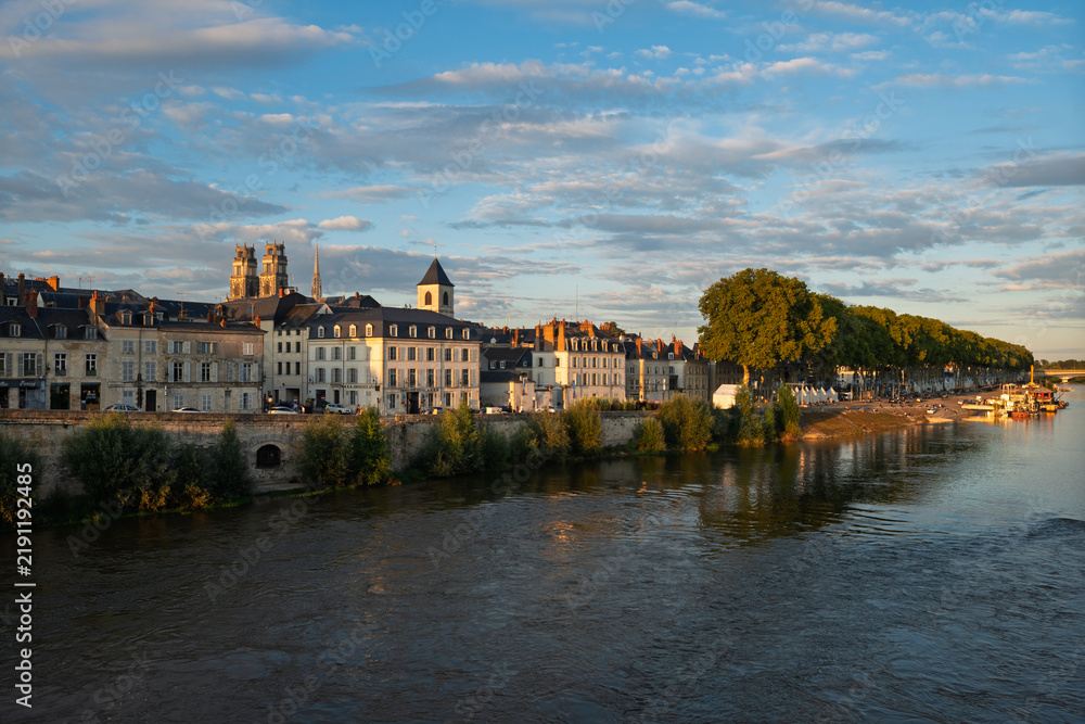 Fototapeta premium Orléans – a city in France, on the Loire River, the capital of the Centre-Val de Loire region and the Loiret department