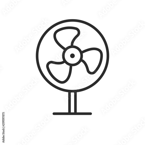 Plakat cooling fan line icon vector element design