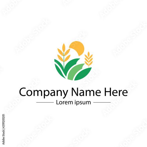 Minimal agriculture logo design