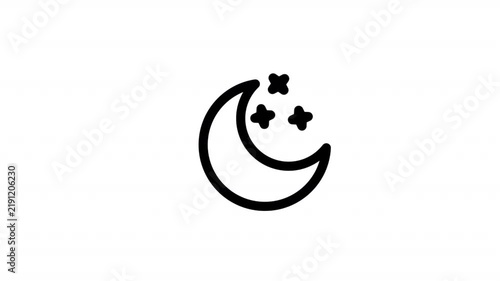 crescent moon animateda