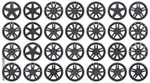 Alloy Wheels Vector Collection