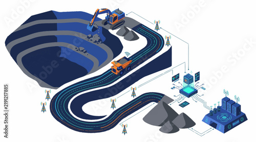 Modern Racing Track with Virtual Technology Integration.