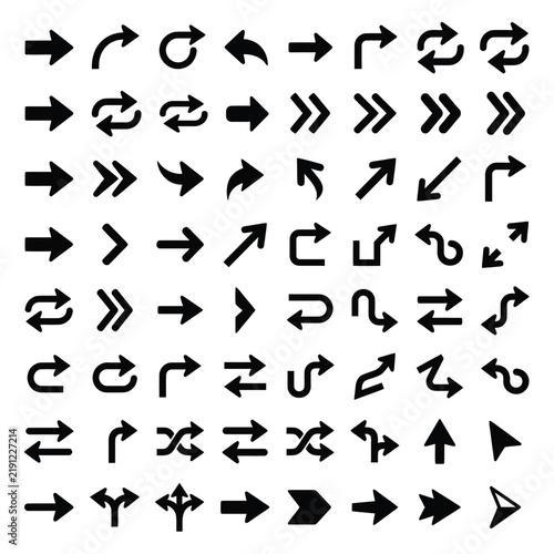 Vector Arrows for Web Design and UI Icons.