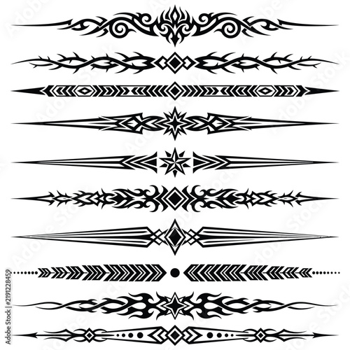 Decorative Geometric Page Breaks and Text Dividers.