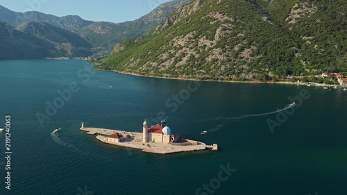 Our Lady of the Rocks on an island near Perast in Montenegro
