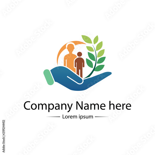 Minimal health and nursing logo design