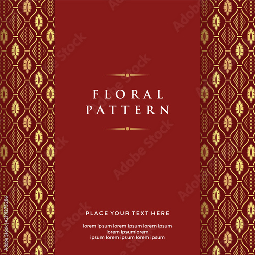 Elegant Floral Damask Template