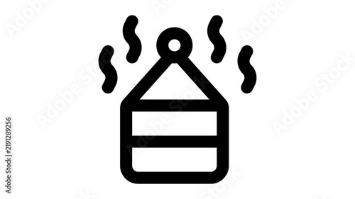 steam animated Line Icons Premium 4K, Modern Minimal Outline Motion Graphics Collection