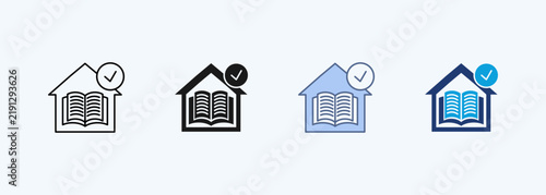 Library Multiple Style Icon Collection