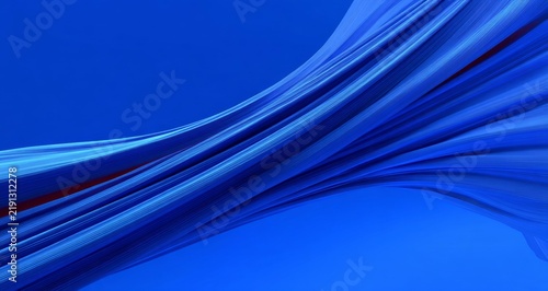 Abstract Flowing Blue Fabric Design