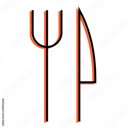 Clean abstract line illustration of a tuning fork with a curved sound wave, representing music, vibration, acoustics, resonance, and audio technology.