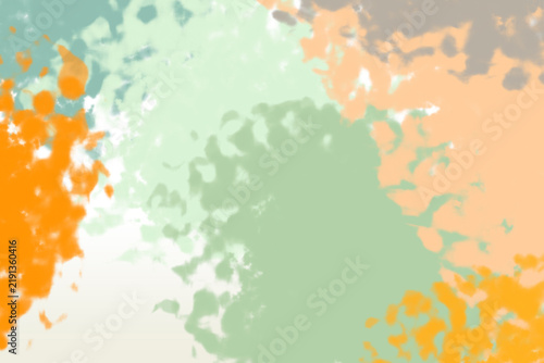 Colorful abstract art with splash and pattern on a white background