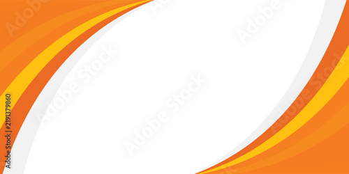 Abstract orange yellow wave dynamic banner background