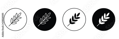 Canvastavla Wheat Symbol featuring durum grain, pasta packaging, bakery logo design, healthy