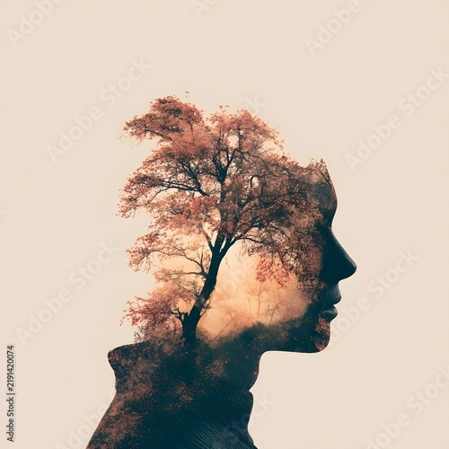 Blooming Tree Silhouette