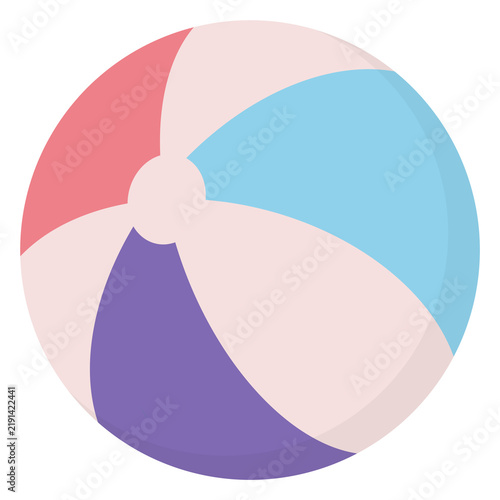 cartoon illustration of a beach ball
