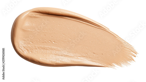 Принти на полотні Beige liquid foundation makeup smear with smooth creamy texture