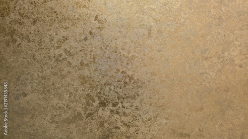 Metallic gold grunge background with textured brush strokes. Abstract gold paint pattern on distressed wall texture. Artistic gold paint finish with rustic overlay, perfect for a luxury backdrop.
