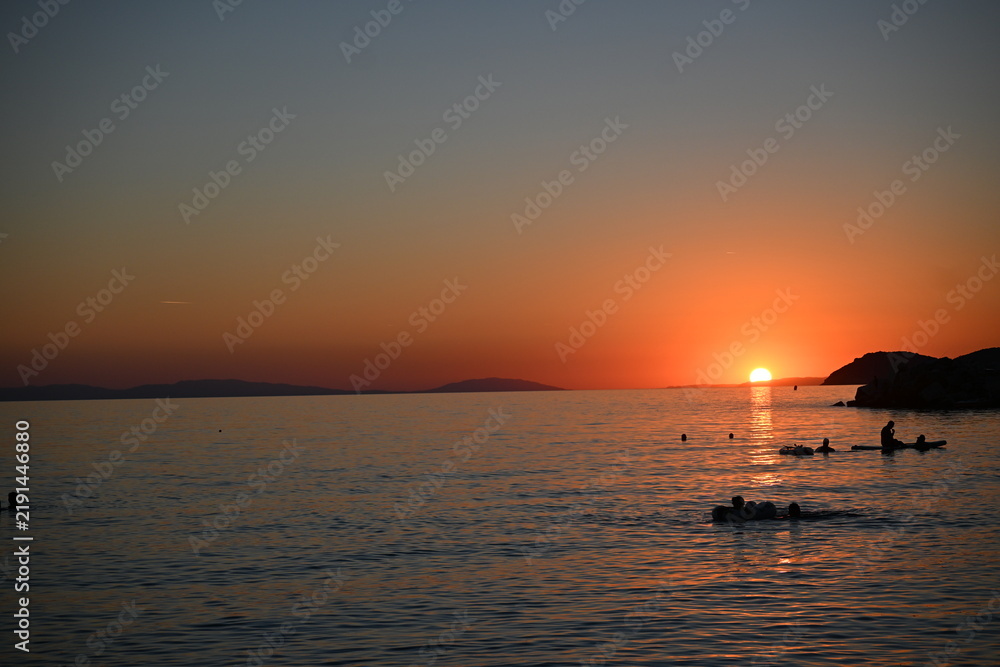 Obraz premium sunset over the sea