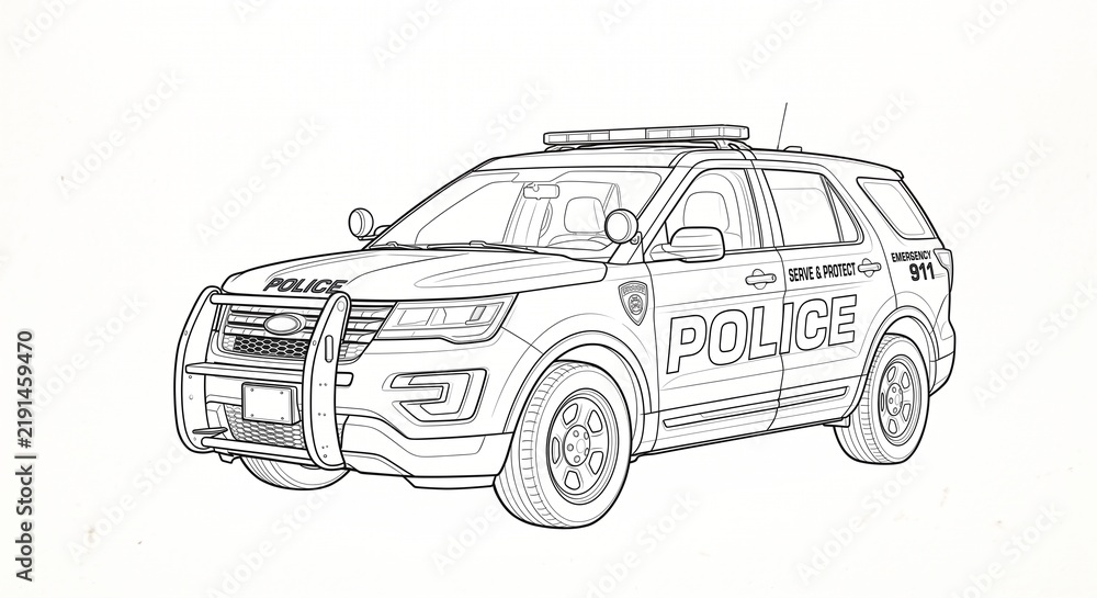 Fototapeta premium sketch of car