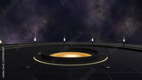 2027 Happy New Year Sci Fi Space Animation
