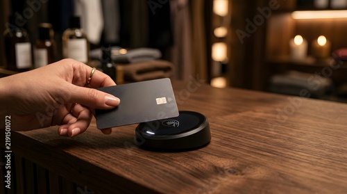 Contactless payment with smart card on terminal