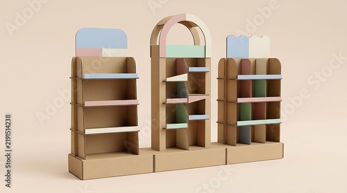 Cardboard Display Stands for Retail and Promotions.