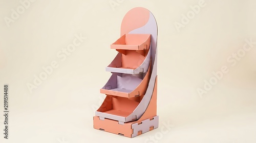 Cardboard Display Stand for Retail Products.