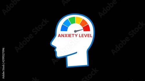 Anxiety Level Gauge in Human Head Animation